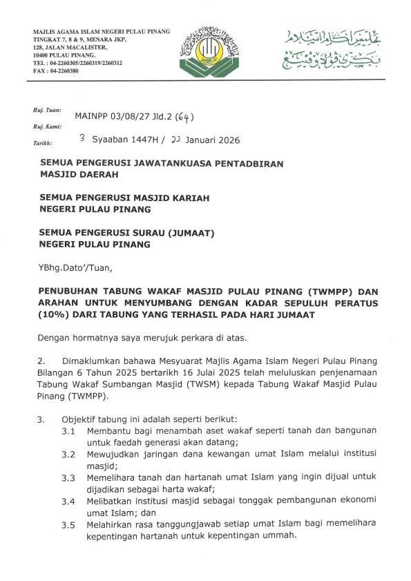 MAKLUMAN PENJENAMAAN DAN ARAHAN PENYALURAN KUTIPAN TWMPP conv 0